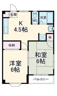 フレグランス湯浅【2階】の間取り