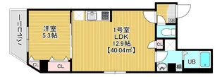 Parc奥浅【5階】の間取り