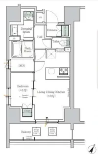ONE ROOF RESIDENCE TAMACHI【14階】の間取り
