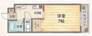 mauve(モーブ)【3階】の間取り