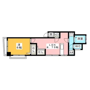 大河原ビル【4階】の間取り