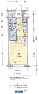 プレサンス DOMECITY コレーレ【10階】の間取り