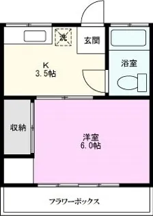 パークハイツB【2階】の間取り