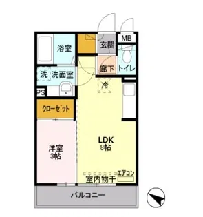 サンブリエ【2階】の間取り