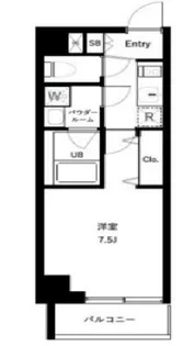オーキッドレジデンス上野稲荷町II【8階】の間取り