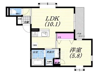ヘーベルメゾン分銅町PJ【4階】の間取り