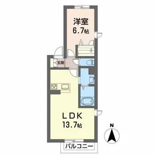 モノクローム【2階】の間取り