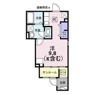 カーサ ラズリ【1階】の間取り