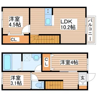 oriente palazzoの間取り