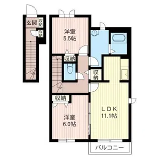 ベルタエリーゼ【2階】の間取り