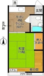 グリーンハイツ【2階】の間取り