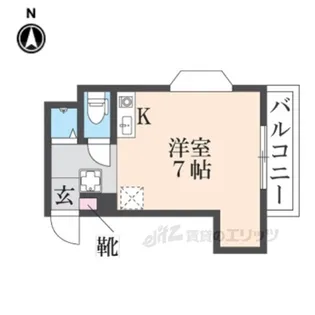 リベラル宮之阪【2階】の間取り