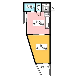 第2住吉ハイツ【4階】の間取り