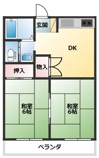 本町ハイツ【2階】の間取り