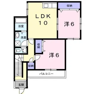 サニーコートN【1階】の間取り
