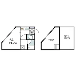 イーストワン篠崎【2階】の間取り
