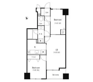 東京都中央区日本橋茅場町3【マンション】の間取り