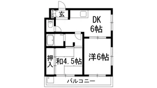 メゾン南花屋敷【2階】の間取り