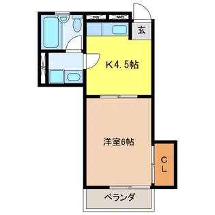 ドリームマンションSANO【1階】の間取り