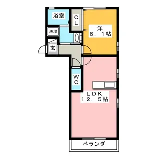 サンフローラル岐南 A【1階】の間取り