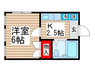 コーポドルフィン【1階】の間取り