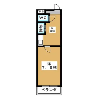 アイルーム築地【3階】の間取り