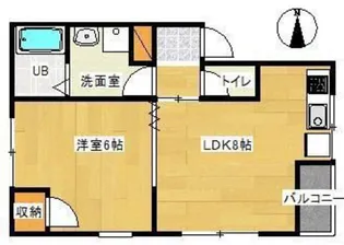 フレンズ伊福町【2階】の間取り