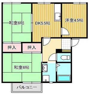 エスパシオ21 A棟【2階】の間取り