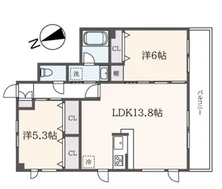 東京都杉並区上高井戸1【マンション】の間取り