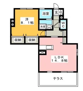 アルル西崎【1階】の間取り