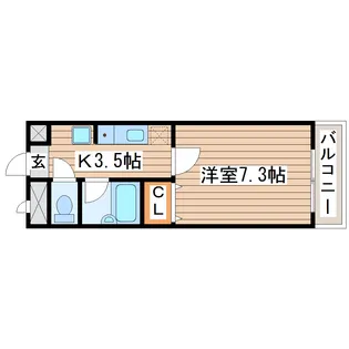 パレスKM【2階】の間取り