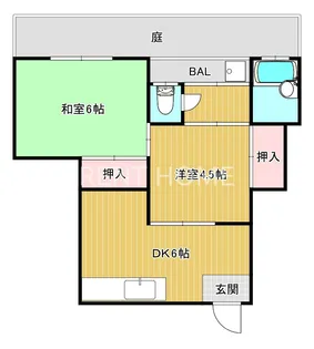 福井文化【1階】の間取り