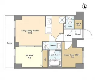 東京都品川区南大井3【マンション】の間取り
