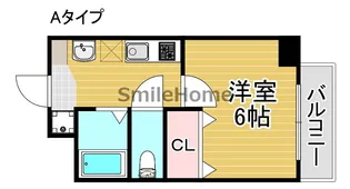 グランエクラ岸里【4階】の間取り