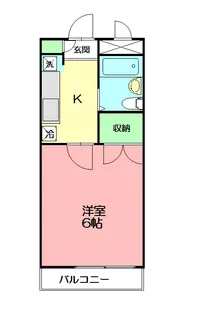 神奈川県秦野市落合【マンション】の間取り