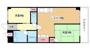 大阪府豊中市東豊中町5【マンション】の間取り