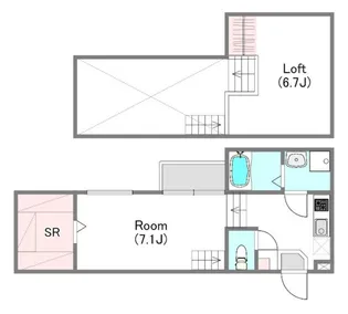1SKの間取り画像
