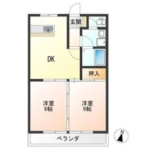 プラチナパレス宇都宮【3階】の間取り