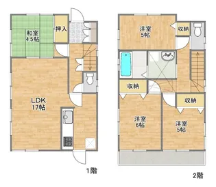埼玉県ふじみ野市苗間【一戸建】の間取り