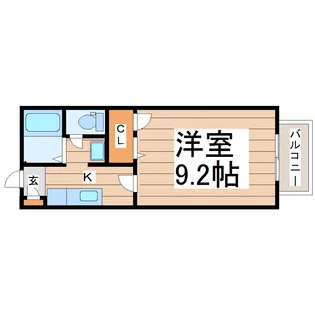 ドエルH・E【1階】の間取り