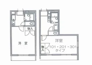 ジュネスヒロ【3階】の間取り
