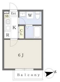 Naplus津田沼【3階】の間取り