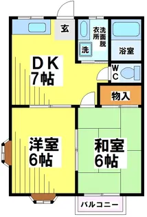 サンロリアン【2階】の間取り