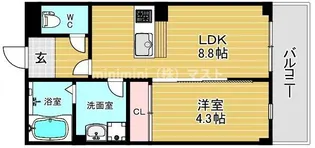 THE COLOR RESIDENCE【3階】の間取り