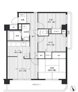 コーポレート西船橋【2階】の間取り