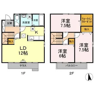 長野県長野市稲田3【一戸建】の間取り