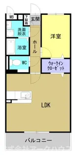 サンシャイン久米【1階】の間取り