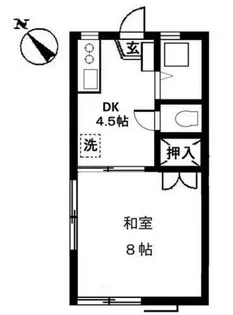 パインハイツ【2階】の間取り