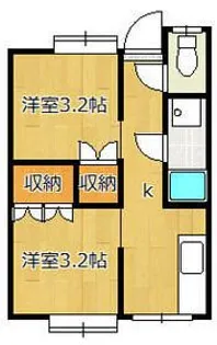 コーポ千代荘(千代荘)【2階】の間取り