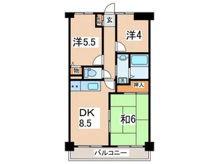 ラフィネ相武台2【2階】の間取り